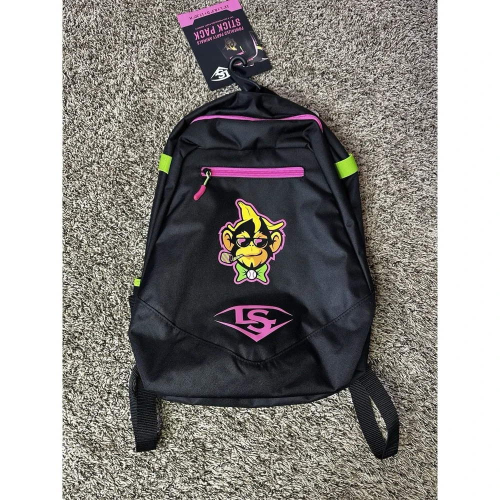 Louisville Slugger Party Animals Baseball/Softball Backpack Multicolor Bag